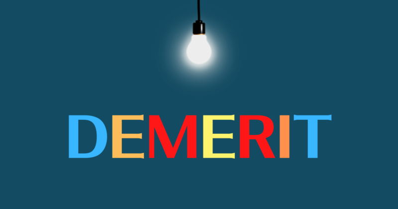 demerit