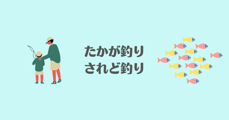 「たかが釣り、されど釣り」と書かれた画像