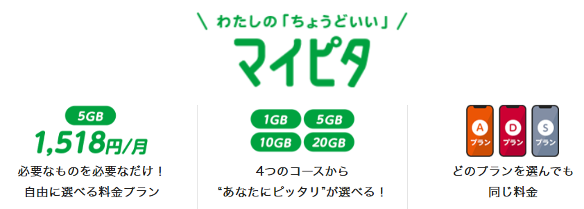 mineoのマイピタに関する画像