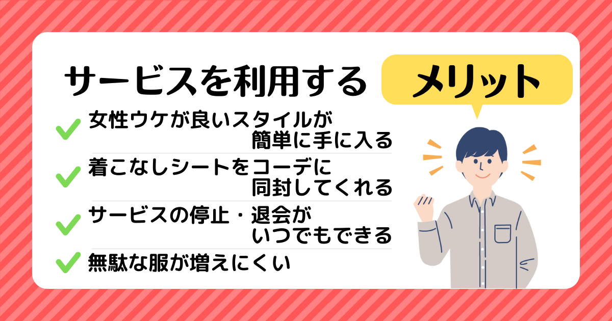 UWearを利用するメリットについてまとめた画像